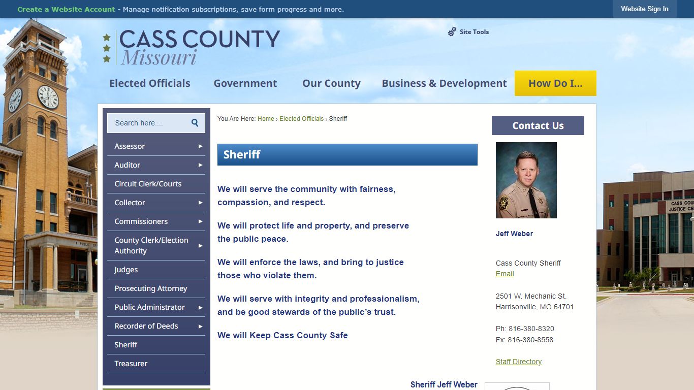 Sheriff | Cass County, MO - Official Website